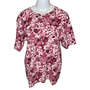 Carole Little Sport Floral Tee Vintage Size L
